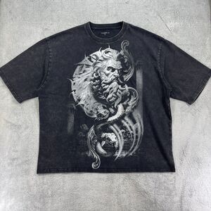 YoungLA Titan of the Deep T Shirt Mens Large Black Cotton Zeus Graphic Print